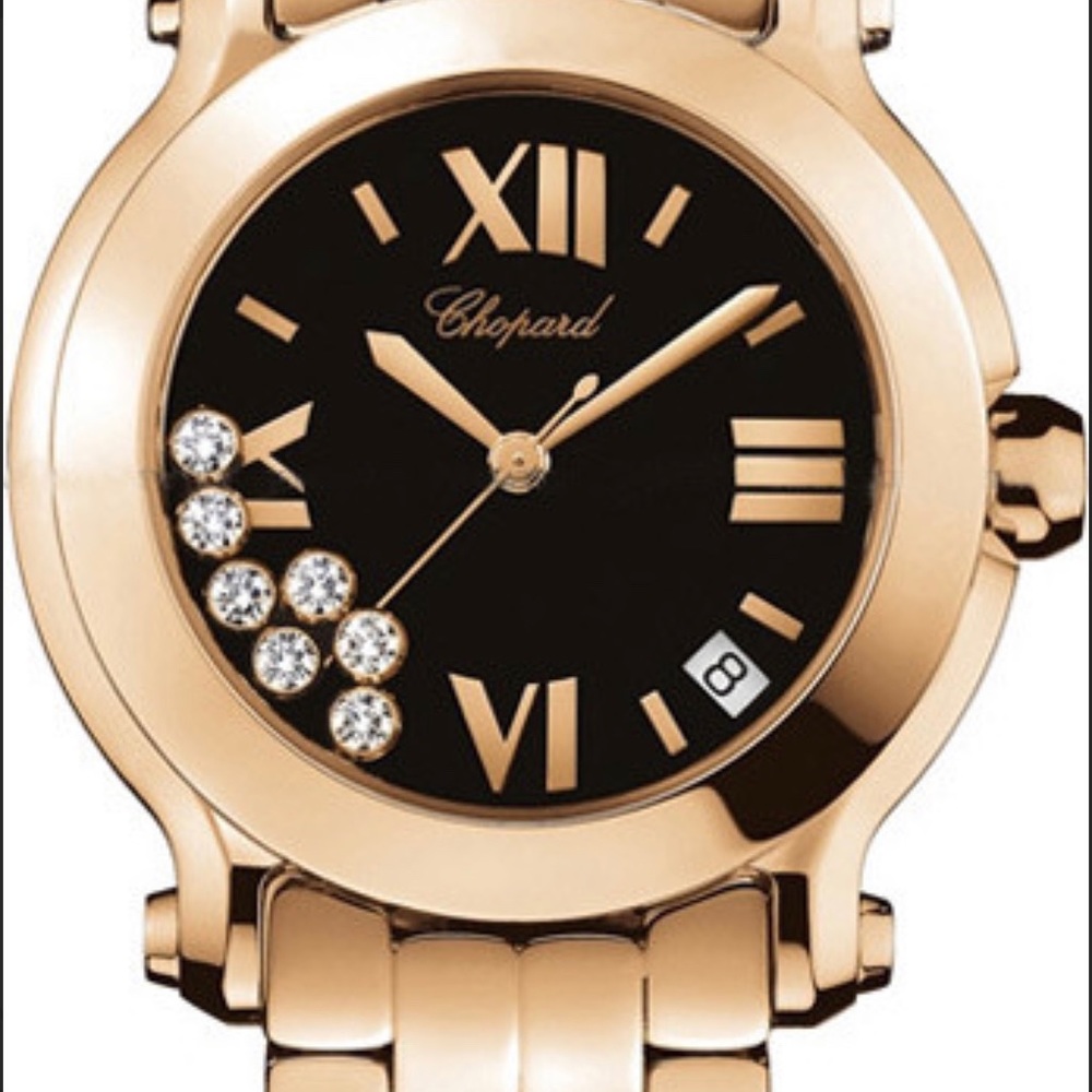 Chopard Solid 18 k women rose gold watch